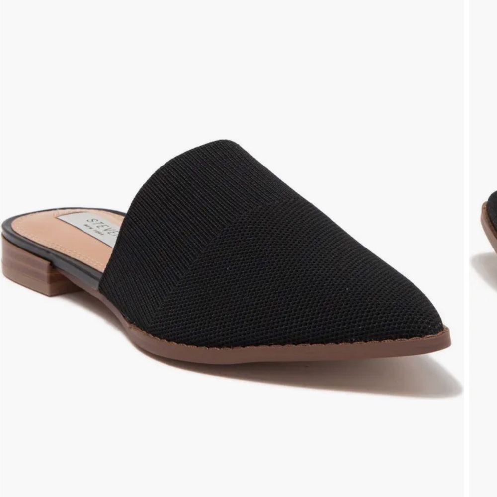 Steve Madden New York Valdez black slide mule loafer